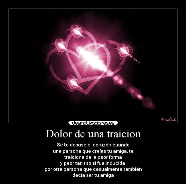 Dolor de una traicion | Desmotivaciones