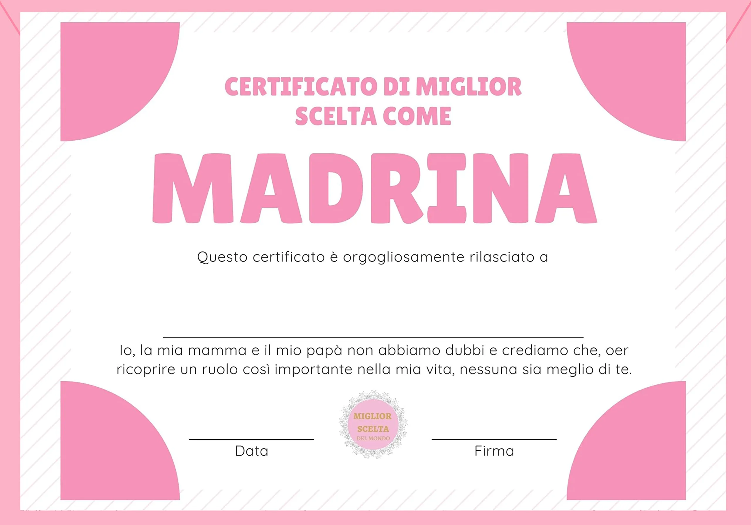 Dolplp! Certificado de Mejor Elección Como Madrina, Testado/Diploma Quieres  Ser Mi Madrina, Idea Regalo Bautizo Bebé Personalizada Sorpresa Original :  Amazon.es: Bebé