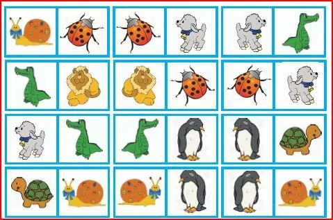 Domino infantil para imprimir - Imagui