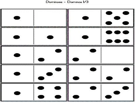 Dominó imprimible para niños