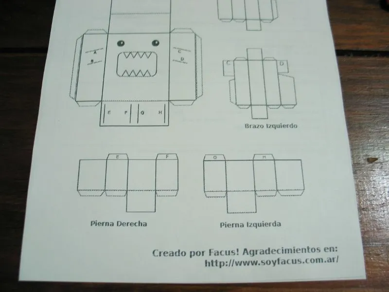 Domo Kun de Papel: Versión a Color Domo Kun de Papel: Versión para ... Domo Kun de Papel: Versión a Color Domo Kun de Papel: Versión para ...