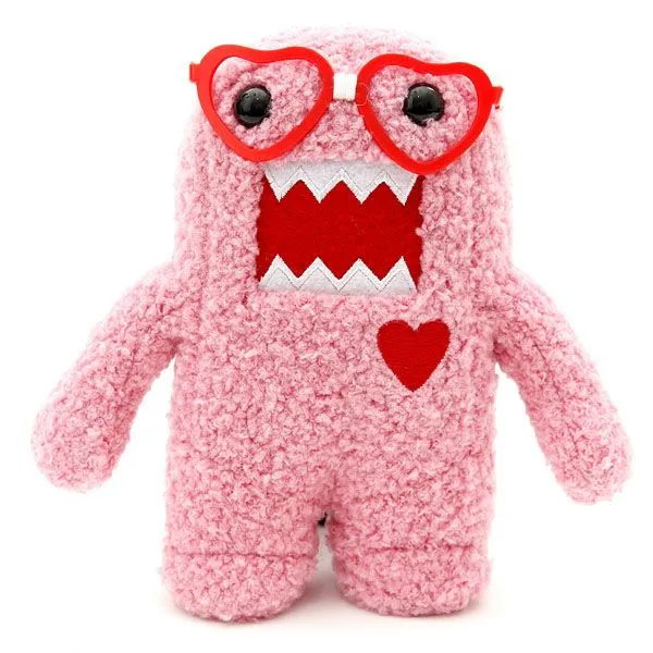 Domo Pink Nerd Heart Plush | GeekAlerts