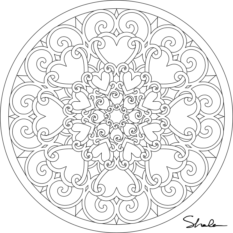 Don't Eat the Paste: Valentine Mandalas- coloring pages Don't Eat the Paste: Valentine Mandalas- coloring pages