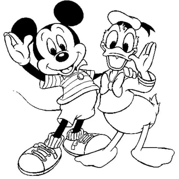 DONALD DUCK : Coloriage donald duck en Ligne Gratuit a imprimer ...