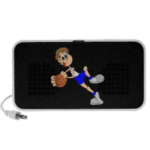 Doodle lindo del dibujo animado del jugador de bás iPod altavoz de ...
