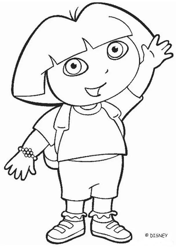 Dora y sus amigos para colorear, Equilibrio para imprimir Dora y sus amigos para colorear, Equilibrio para imprimir