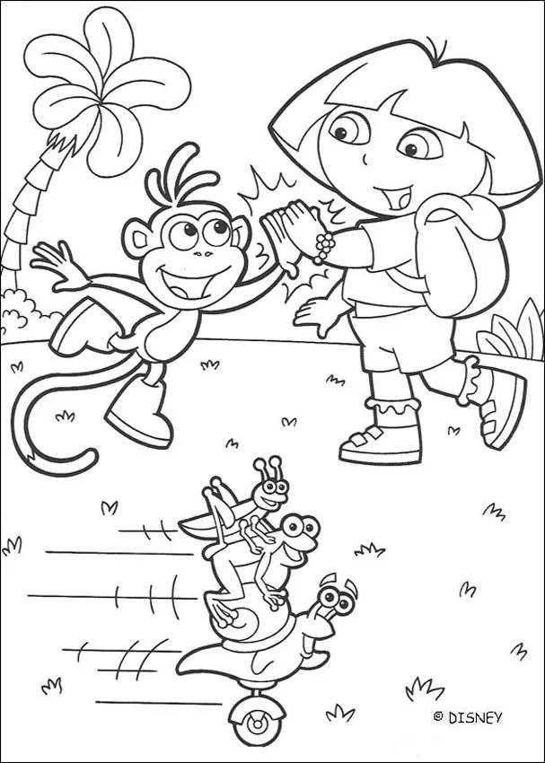 Dora y Botas 6 - Dora y sus amigos para colorear Dora y Botas 6 - Dora y sus amigos para colorear