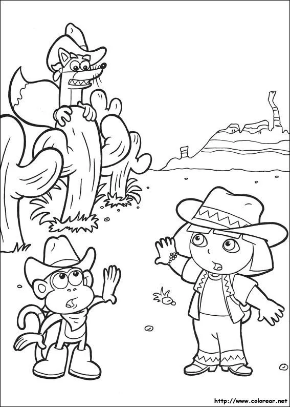 Dora la Exploradora para colorear – Club Peque Club Peque
