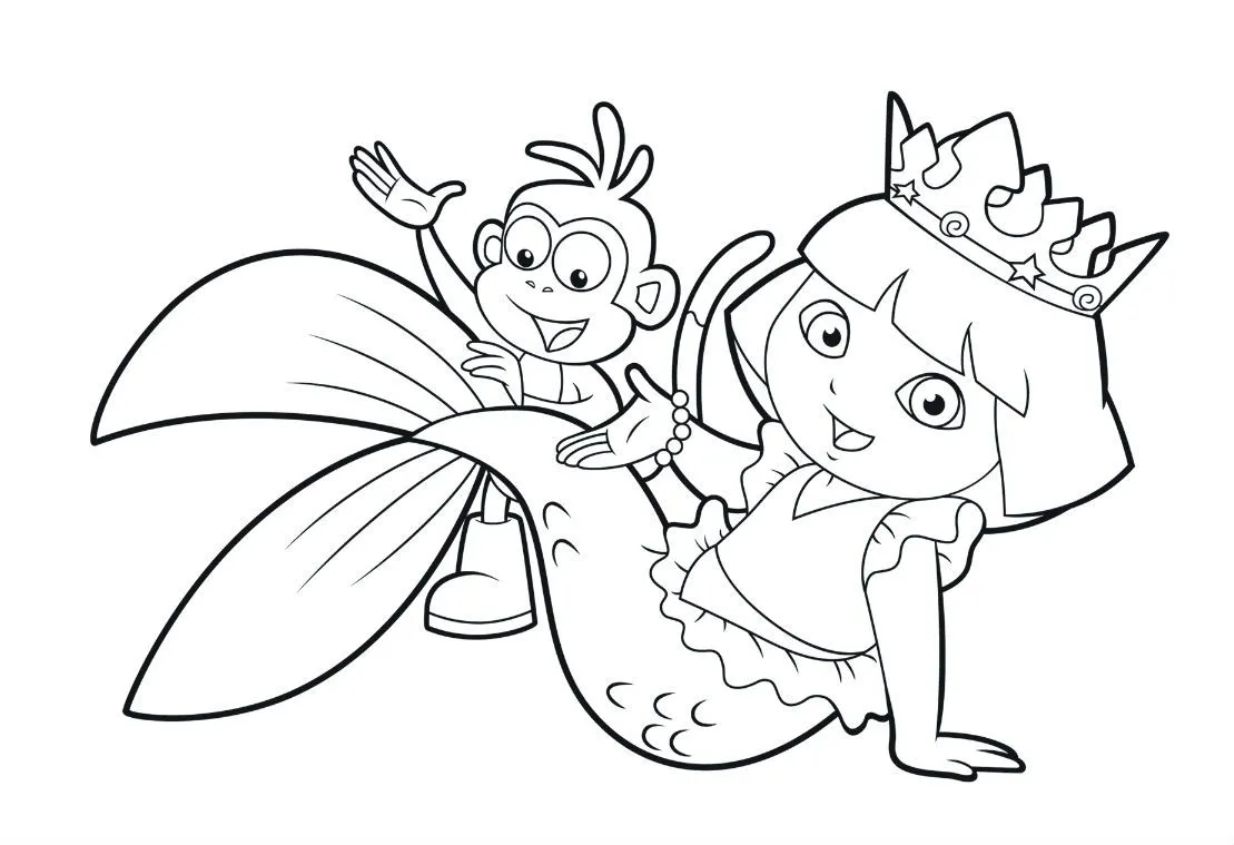 Dora la exploradora para colorear, Juegos de pintar a dora Dora la exploradora para colorear, Juegos de pintar a dora