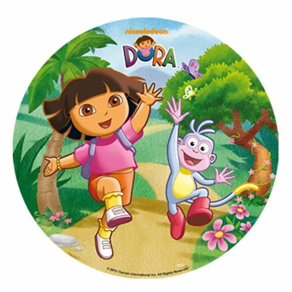 Dora Exploradora en papel de arroz