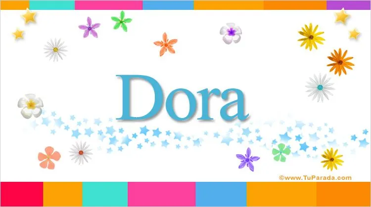 Dora - Nombres con D, enviar tarjeta, tarjetas, postales virtuales