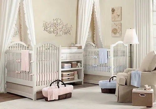 Dormitorio para dos bebés - Dormitorios colores y estilos Dormitorio para dos bebés - Dormitorios colores y estilos