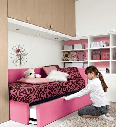 DORMITORIO FUCSIA ROSADO PARA NIÑAS Y JOVENCITAS CONVERTIBLE A ...