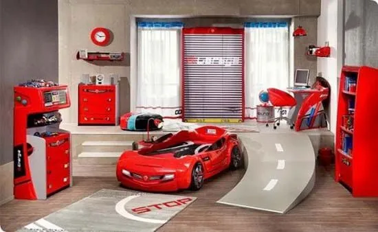 DORMITORIO INFANTIL PARA NIÑOS QUE LES GUNTAN LOS CARROS - CAR ...