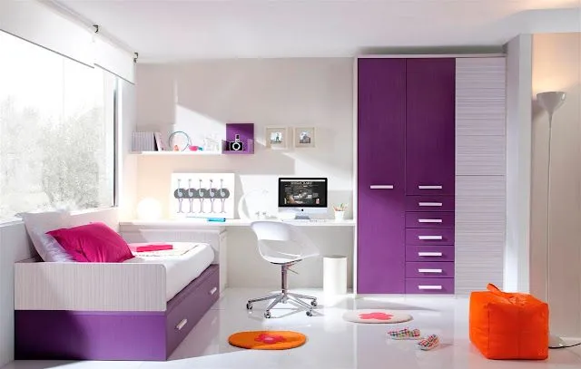 DORMITORIO JUVENIL CON ESCRITORIO INTEGRADO : DORMITORIO INFANTIL