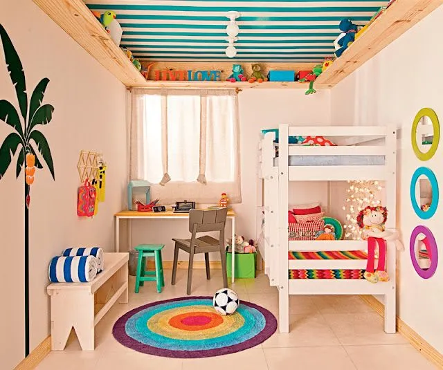 DORMITORIO PEQUEÑO PARA NIÑO Y NIÑA : DORMITORIOS: decorar ...