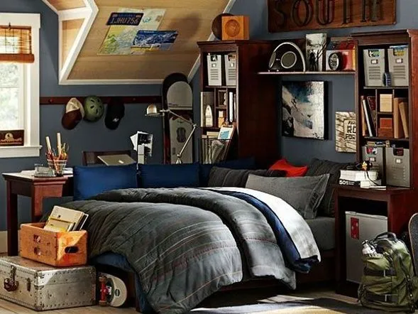 Dormitorios para Adolescentes Varones en Paredes Gris | Decoración ... Dormitorios para Adolescentes Varones en Paredes Gris | Decoración ...