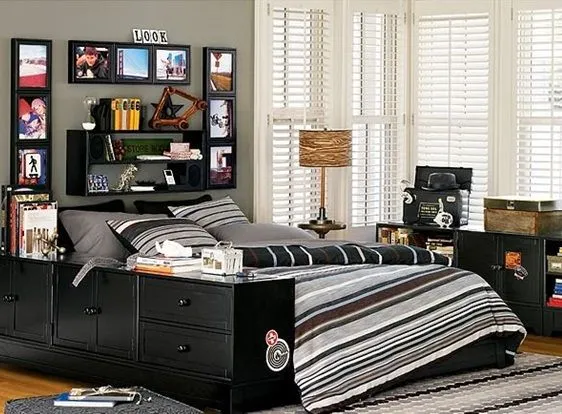 Dormitorios para Adolescentes Varones en Paredes Gris | Decoración ... Dormitorios para Adolescentes Varones en Paredes Gris | Decoración ...