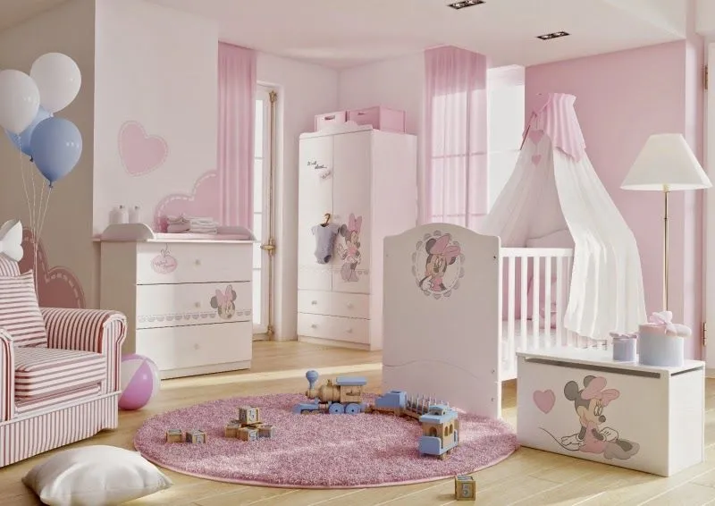 Dormitorios para bebés tema Minnie - Dormitorios colores y estilos Dormitorios para bebés tema Minnie - Dormitorios colores y estilos