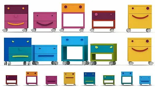 Dormitorios infantiles. Pequeños muebles de color en Facebox ... Dormitorios infantiles. Pequeños muebles de color en Facebox ...