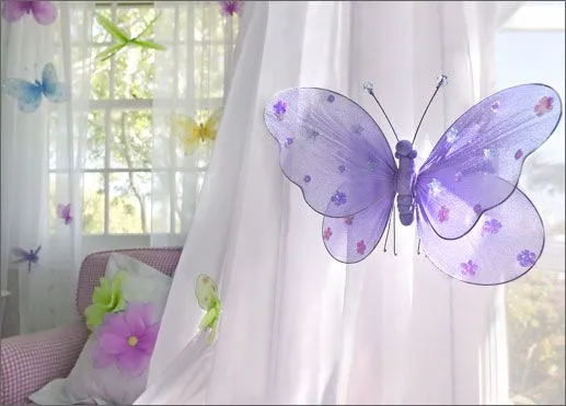 DORMITORIOS CON MARIPOSAS IDEAS PARA DECORAR EL CUARTO DE UNA NIÑA ...