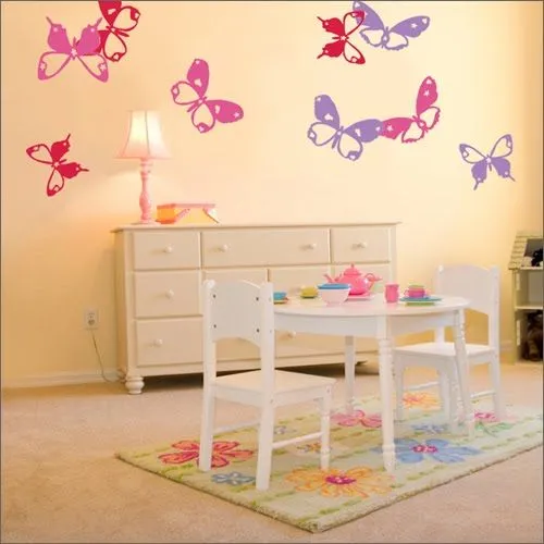 DORMITORIOS CON MARIPOSAS IDEAS PARA DECORAR EL CUARTO DE UNA NIÑA ...