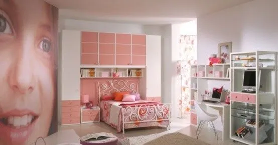 DORMITORIOS CON MUEBLES ROSA PARA NIÑAS | DORMITORIOS CON ESTILO