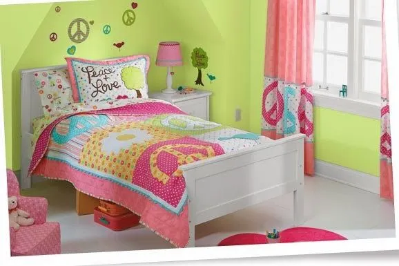 Dormitorios para niña en rosa y verde limón - Dormitorios colores ... Dormitorios para niña en rosa y verde limón - Dormitorios colores ...