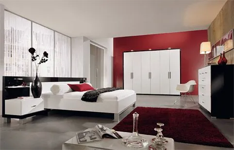 Dormitorios en rojo blanco y negro - Dormitorios colores y estilos Dormitorios en rojo blanco y negro - Dormitorios colores y estilos
