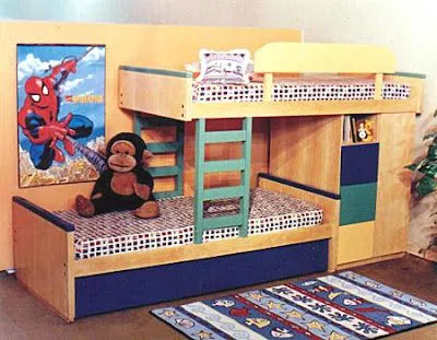 Cama camarote superpuesta desplazada : Dormitorios: Fotos de ...