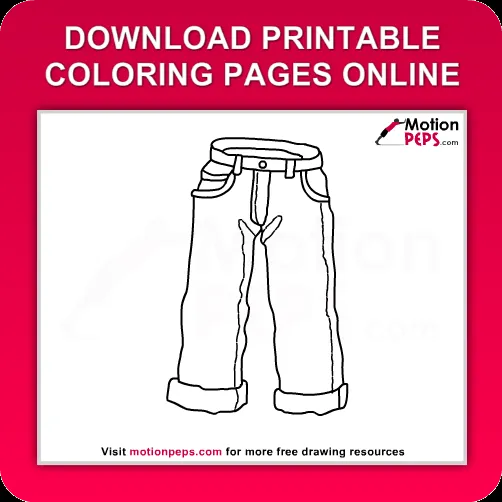 Download Free Printable Jeans Coloring Pages for Kids Online ...