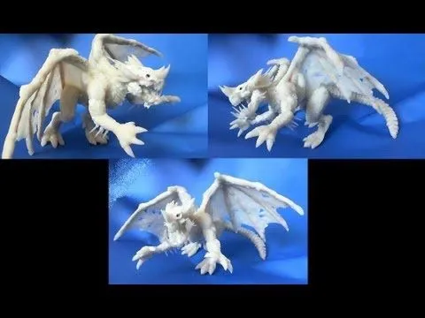 Como hacer un Dragon Azul D&amp;D con ceramica en frio - YouTube