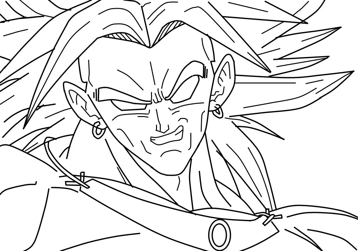 Dragon Ball Z Para Colorear Broly