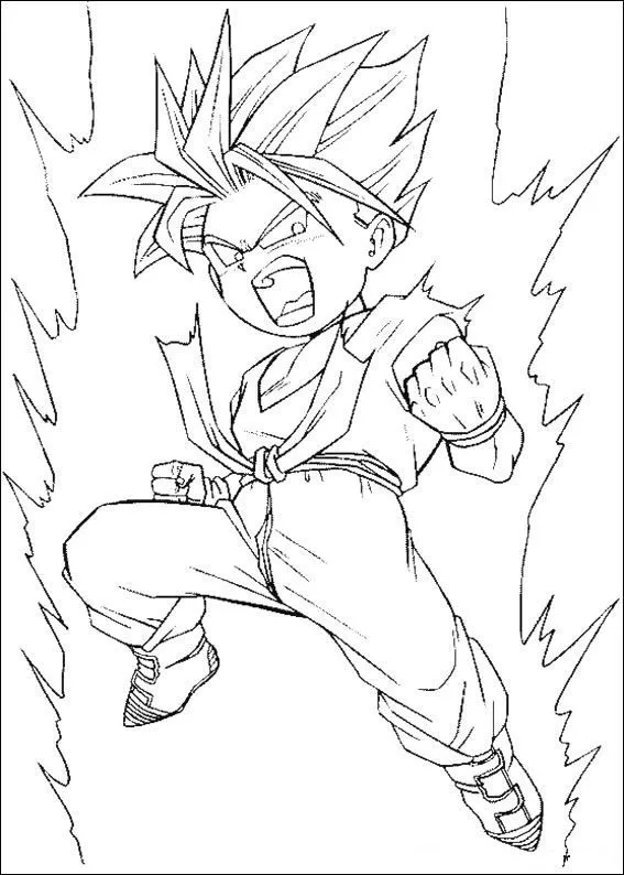 Dragon Ball Z para colorear