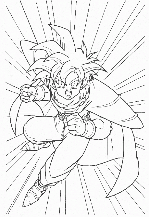 de Dragon Ball Z para colorear. Dibujos infantiles de Dragon Ball Z ...