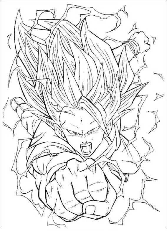 Dragon ball z para colorear goku fase 4 - Imagui Dragon ball z para colorear goku fase 4 - Imagui