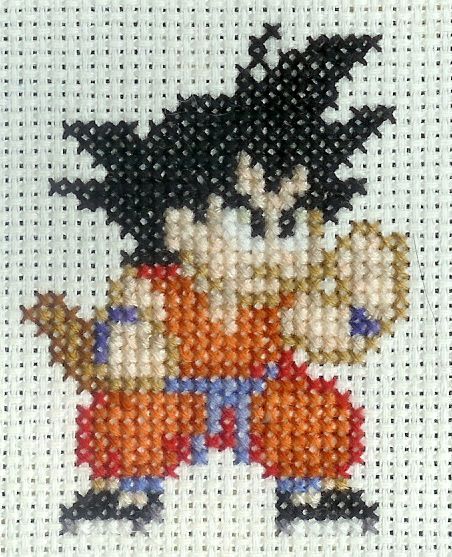 Dragon Ball- Goku by ~DawnMLC on deviantART | Esquemas en punto de ...