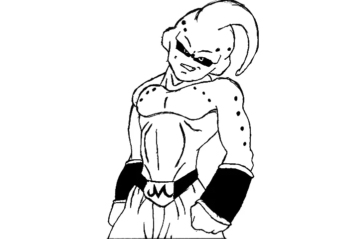 Dragon Ball Z kid buu para colorear - Imagui