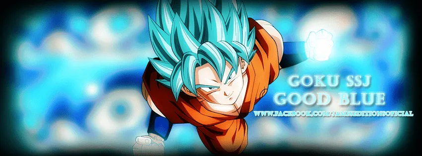 Portada de Goku ssj dios 2 azul 2015 By:James by TodoAnimeOficial ...