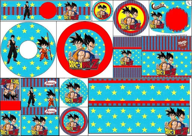 Dragon Ball Z: Etiquetas para Candy Bar para Imprimir Gratis. | Oh ... Dragon Ball Z: Etiquetas para Candy Bar para Imprimir Gratis. | Oh ...