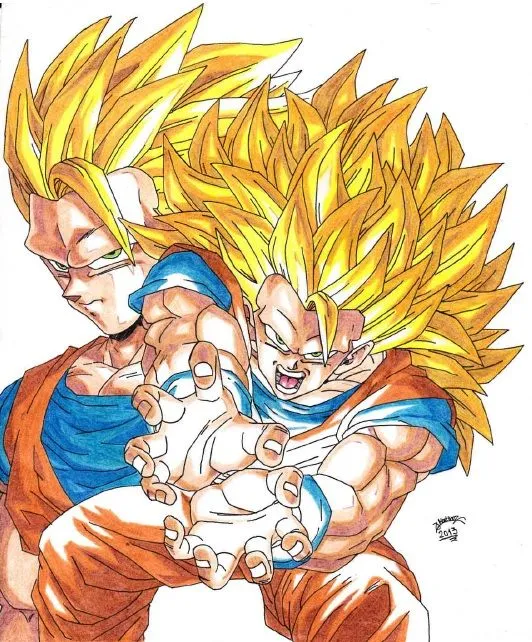 Dragonball GT Colour Goku SS4 V2 by TriiGuN on DeviantArt