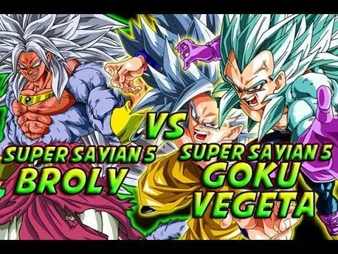 Dragonball Z: What If Battle - Super Saiyan 5 Broly Vs Super ...