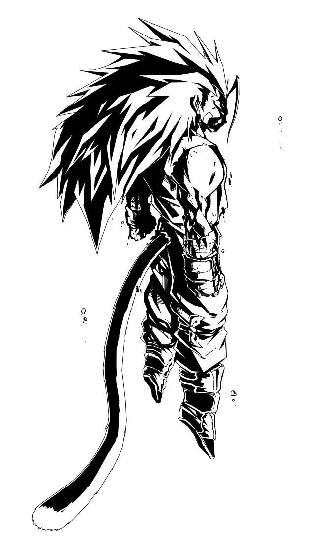 Goku Ssj4 Para Dibujar