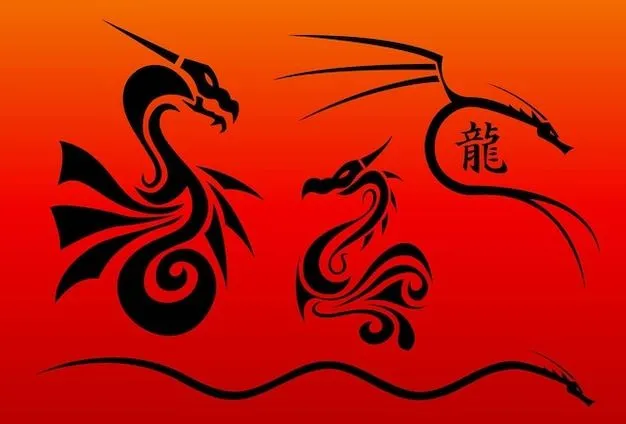 Dragones chinos vectores | Descargar Vectores gratis Dragones chinos vectores | Descargar Vectores gratis