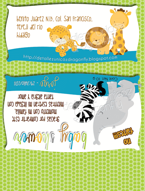 Invitación Baby shower niño animalitos - Imagui