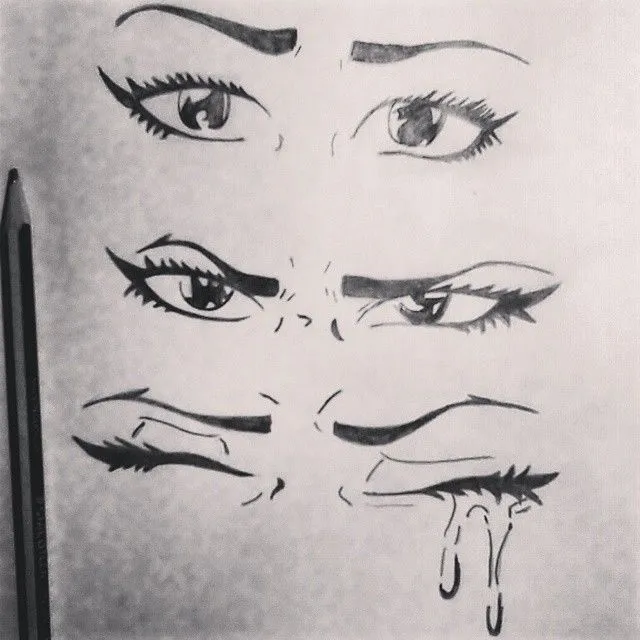 Draw #Dibujo #Eyes #Ojos #Angry #Sad #Cry #Enojada #Triste ... Draw #Dibujo #Eyes #Ojos #Angry #Sad #Cry #Enojada #Triste ...