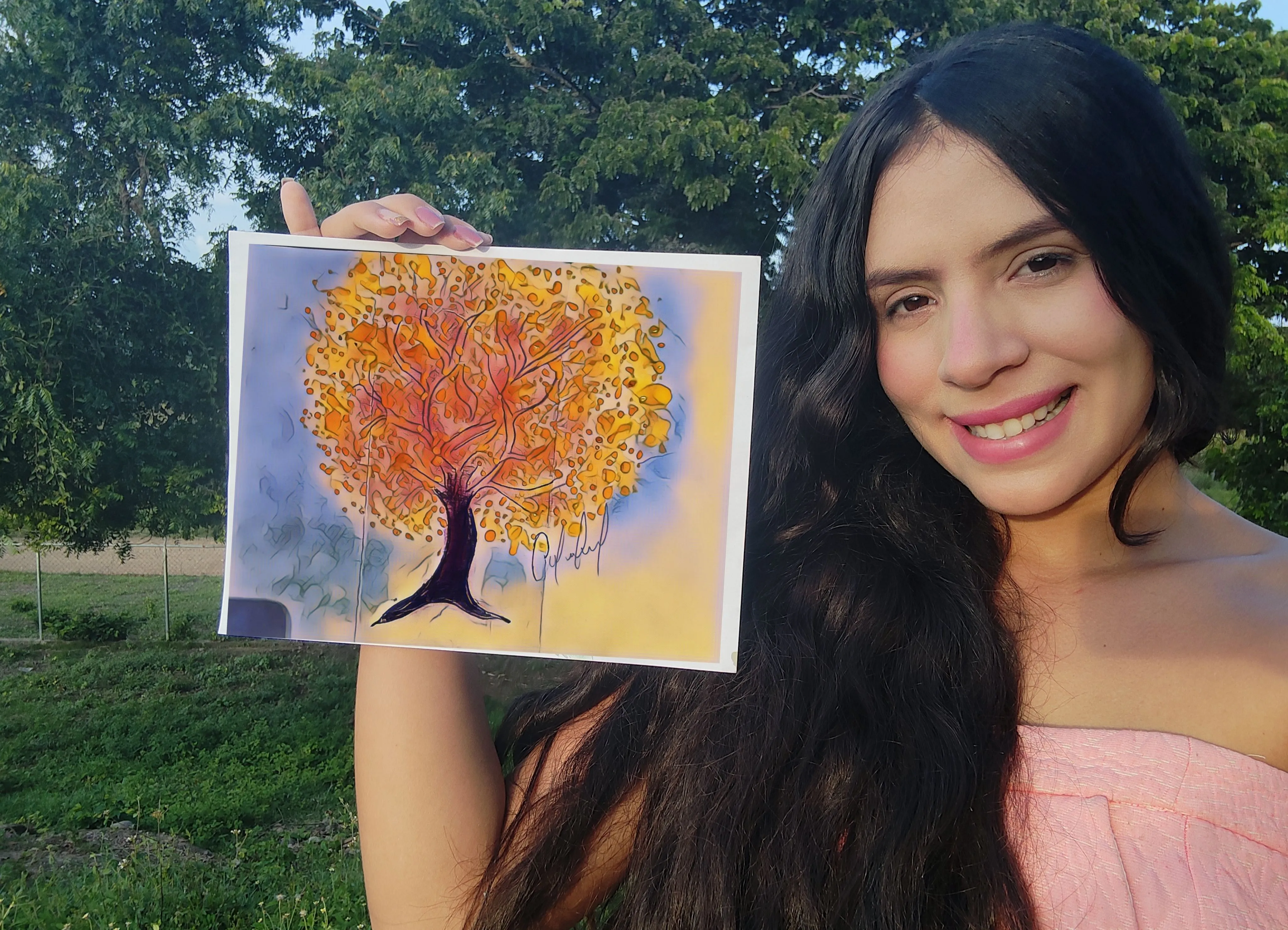 Drawing Araguaney tree/ Dibujando árbol Araguaney — Hive