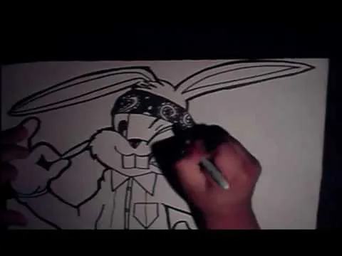 DRAWING GANGSTA BUGS BUNNY - YouTube