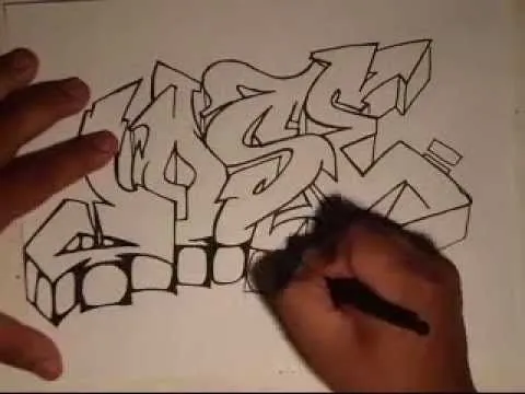 Drawing Graffiti-(Requested)-(JOSE)-by wizard - YouTube