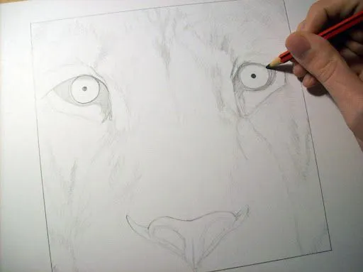Drawing of lion finished / Dibujo de león terminado | Luis María ... Drawing of lion finished / Dibujo de león terminado | Luis María ...